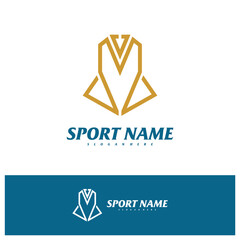 Fototapeta premium Simple Squid logo design vector template, Squid logo concepts illustration.
