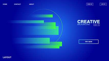 futuristic cyber website landing page template vector eps 10