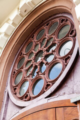 Moscow, Russia, April 19, 2022. Typical historical architectural in downtown, 