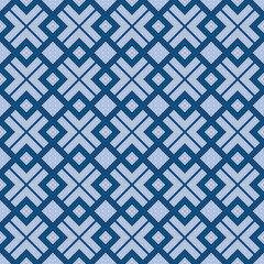 Japanese Overlap Diamond Vector Seamless Pattern