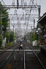 Obraz premium 踏切