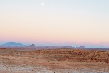 sunrise in the desert