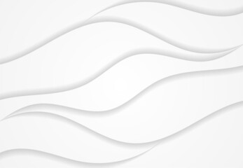 Obraz premium Abstract background line Gray silver wave. Vector illustration