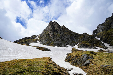landscape, Morarului Valley, Bucegi Mountains, Romania 