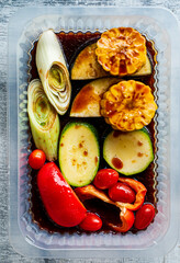 marinated vegetables for grill