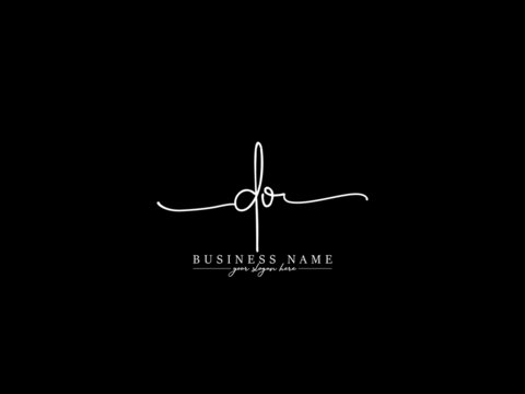 Signature DO Letter Logo, Letter Do od Signature Logo Icon Vector Image Design For Your Product
