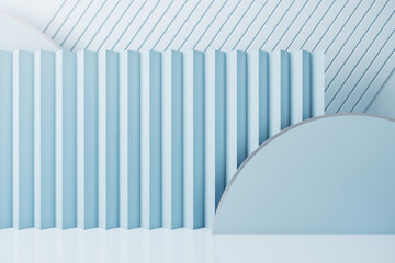 Abstract light geometric wallpaper. Creativity and backdrop concept. 3D Rendering.