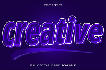 Creative Editable Text effect 3D emboss modern style