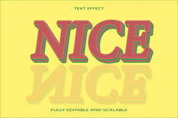 Nice editable Text effect 3 dimension emboss vintage style