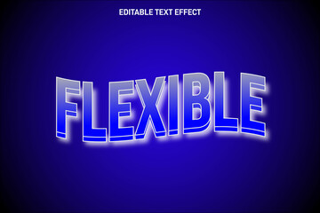 Flexible editable Text effect 3 Dimension emboss modern style