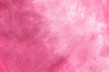 Abstract tie dye magenta pink fabric cloth Boho pattern texture for background or groovy wedding...