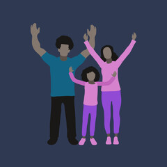 Happy Family vector  illustration