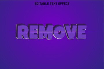Fototapeta premium Remove editable Text effect 3 Dimension emboss simple style