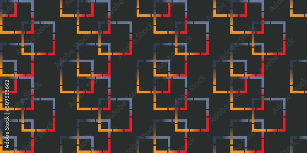 Poster abstract geometric background design, many colorful overlapping rectangular frames pattern, template