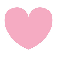 Very simple heart icon in pink