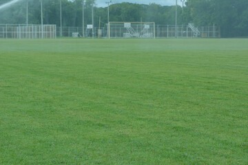 soccer field with lines