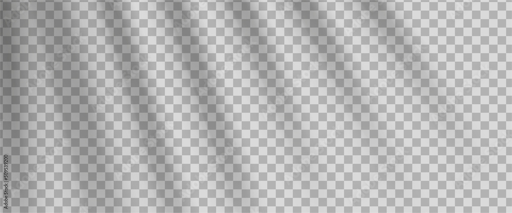 Poster realistic shadows isolated on transparent horizontal background.