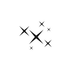 Sparkle vector icon isolated. Shine symbol. Star burst