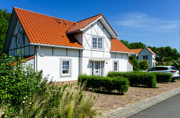 Fototapeta na wymiar a rental vacation location in Cadzand, Holland.