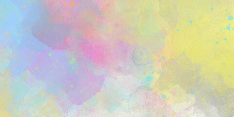 Abstract beautiful Colorful watercolor painting background, Colorful brush background.