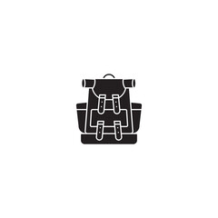 Backpack glyph icon. glyph style sign for mobile concept and web design. Backpack glyph vector icon. Symbol, logo illustration. Vector graphic