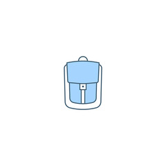Backpack filled line icon. linear style sign for mobile concept and web design. Backpack filled line vector icon. Symbol, logo illustration. Vector graphic