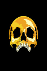 Skull mask vector illustration