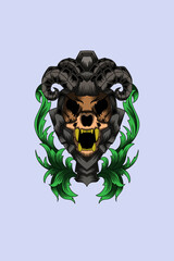 Sheep crown vector illustration