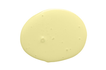 A drop of liquid gel or cosmetic serum. Isolated on a white background.