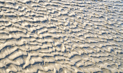 texture of sand at the ocean, background and structure