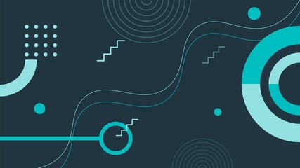 Obraz premium Modern geometric background with dynamic shapes composition. Background for presentation, poster, flyer and more.