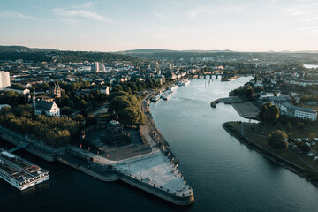 Fototapeta premium Deutsches Eck Koblenz 