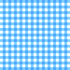 Vector gingham pattern in blue background
