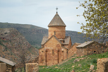 Fototapeta na wymiar Armenian church. Beautiful view. Spring time