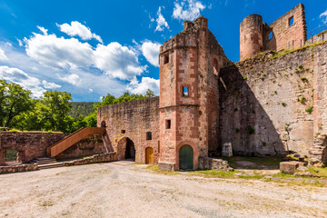 Obraz premium Wachtenburg - Ruine Burg Wachenheim