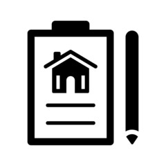 Real estate guarantee policy icon