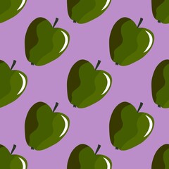 Autumn seamless apples pattern for fabrics and textiles and packaging and gifts and linens and kids