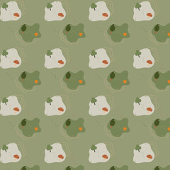 A pattern depicting nature, forests, designed for backgrounds, covers, leaflets, clothing and other designs.