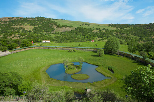 Floating island, Tourist area in Bing&ouml;l Turkey