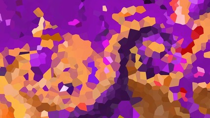abstract colorful pixelate crystalized background. Aesthetic low poly background.