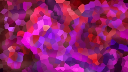 abstract colorful pixelate crystalized background. Aesthetic low poly background.