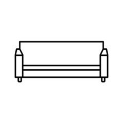 Black line icon for Sofa icon