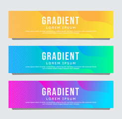 Gradient Banner Template Background