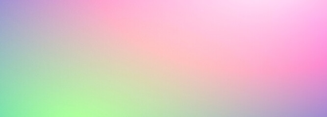 Pastel colours cyan purple pink violet yellow gradient background blank. Horizontal banner or wallpaper tamplate. Copy space, place for text, text area.
