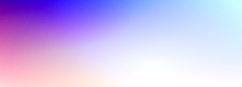 Pink purple violet blue cyan gradient background blank. Horizontal banner or wallpaper tamplate. Copy space, place for text, text area. Bright illustration. Space metaverse web 3 technology texture	