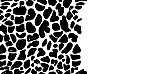 Animal print black and white, seamless pattern for your design