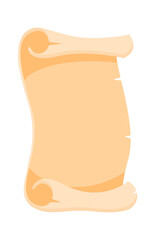 Ancient papyrus scroll. Vector illustration