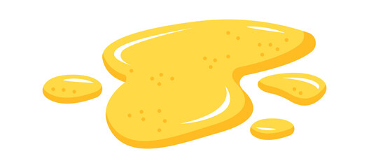 Puddle of honey. Vector illustration