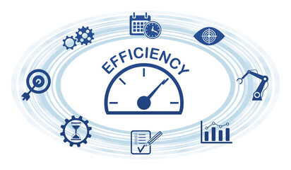 Obraz premium Concept of efficiency