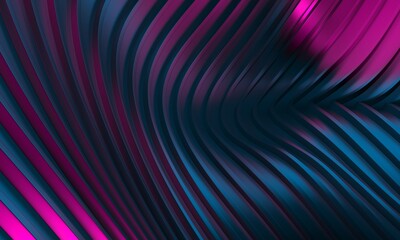 Colorful striped abstract waves shiny background